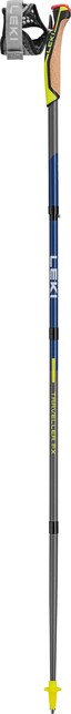 LEKI Traveller FX.едно Carbon нордийски палки за ходене, сребристо-сива-полунощна тъмна металическа-неоново жълта