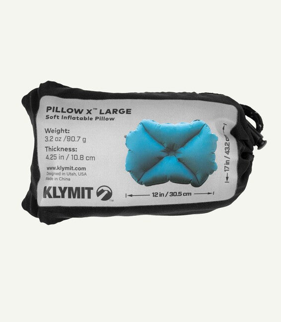 Klymit X възглавничка, синя, голям