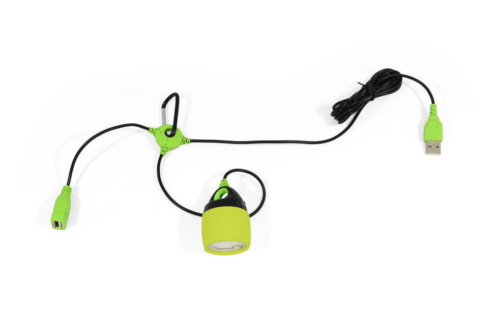 Origin Outdoors свързваем LED фенер, жълто-зелен, 200 люмена, топла бяла светлина