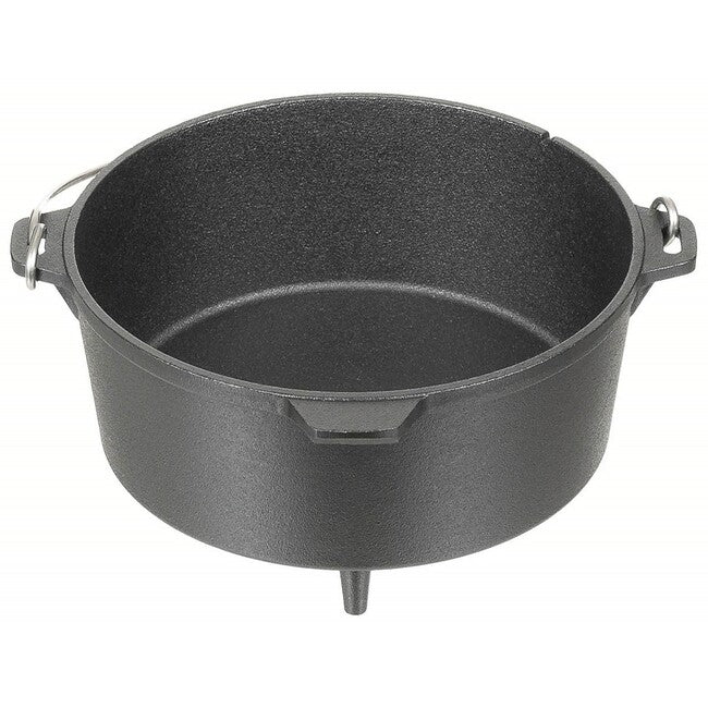 Fox Outdoor холандска чугунена тенджера за огън, прибл. 3,8 л