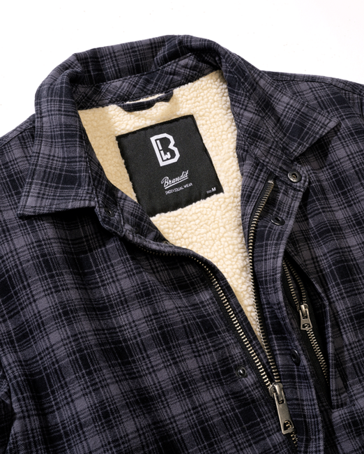 Brandit Classic Sherpa яке, anthra-черно