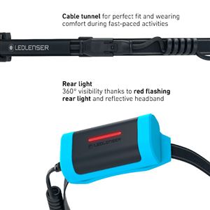 LEDLENSER NEO9R фенер за глава, черно-сива
