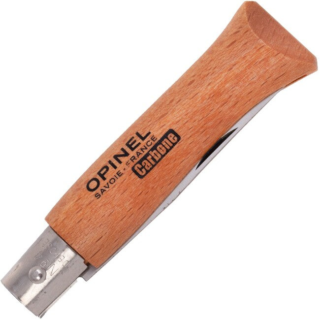 Opinel N°04 сгъваемо острие Carbon Beech, кафяво