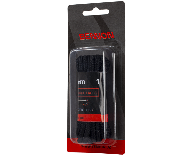BENNON Laces черно Box шнурки за обувки 190 см
