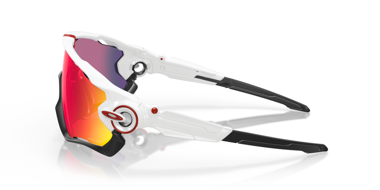 Oakley JAWBREAKER слънчеви очила с рамка Polished White и със стекла Prizm Road