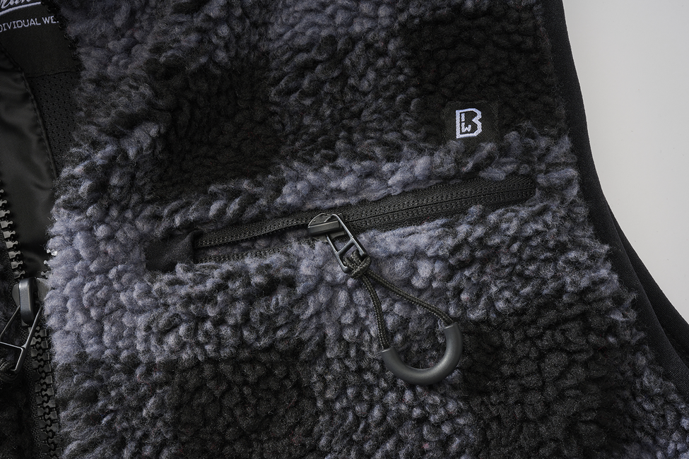 Brandit Teddyfleece елек флисов, черен/сив