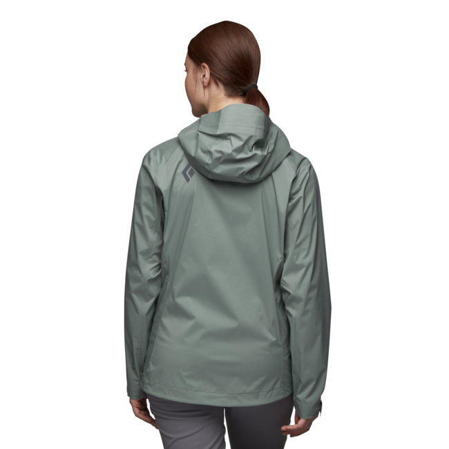 Black Diamond Stormline Stretch Rain Shell непромокаемо яке, дамски, маслинено зелено