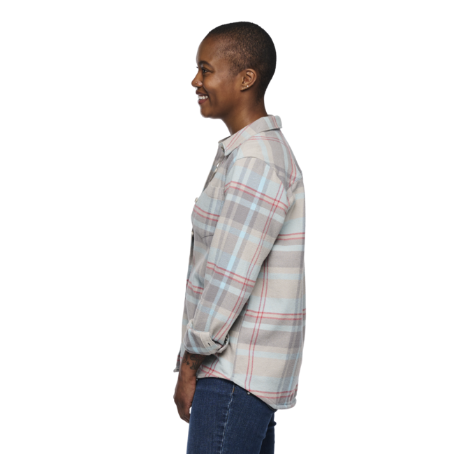 Black Diamond Project Flannel флане риза дамска, pewter-осигуряване синьо каре