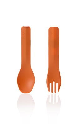 Humangear GoBites BIO DUO прибори, оранжев