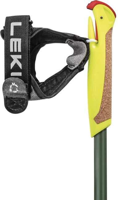 LEKI Walker XS Nordic Walking палици, зелена металична-маслинензелена-бяла, 80 - 110 cm