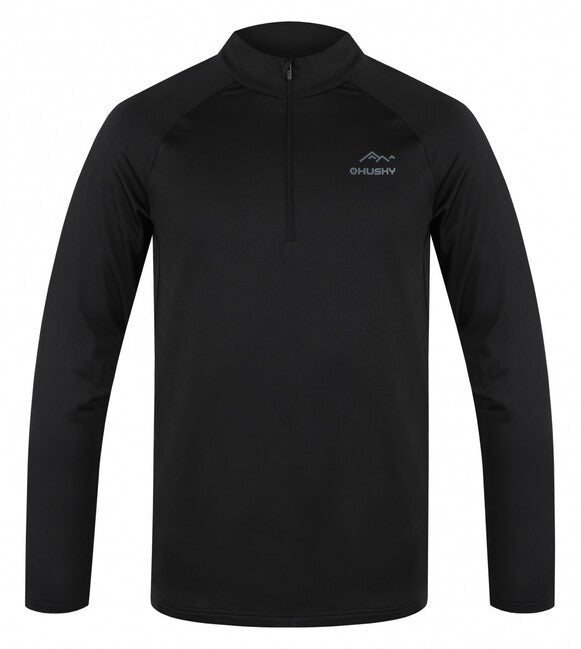 HUSKY Tromi Zip термо тениска мъжка с цип, черна