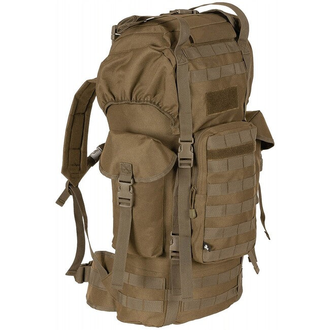 MFH MOLLE раница 65L, алуминиев прът, койот