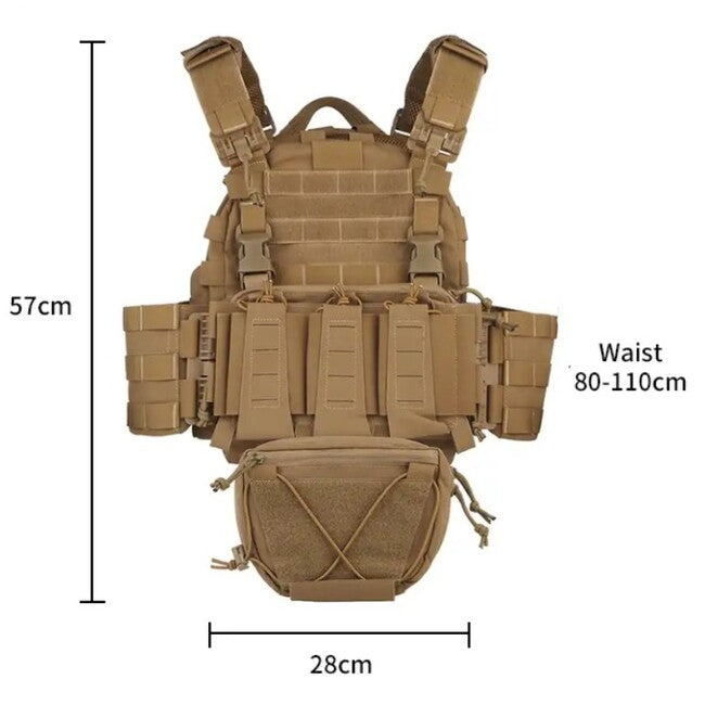 DRAGOWA Tactical Raven елек тактически, черен