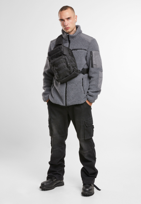 Brandit Ramble яке флисов мъжко Teddyfleece, антрацитово