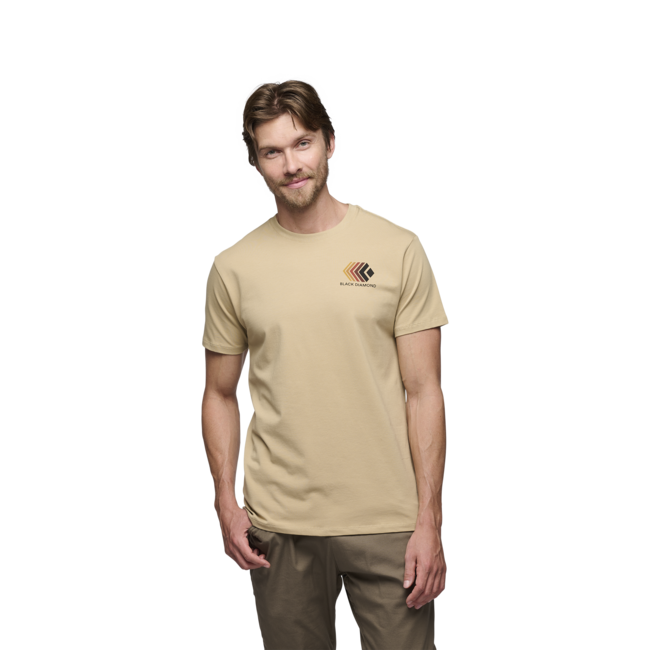 Black Diamond Faded тениска мъжка с кратък ръкав, каки