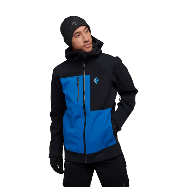 Black Diamond Recon Stretch Pro Shell ски яке мъжко, черно-зимородков