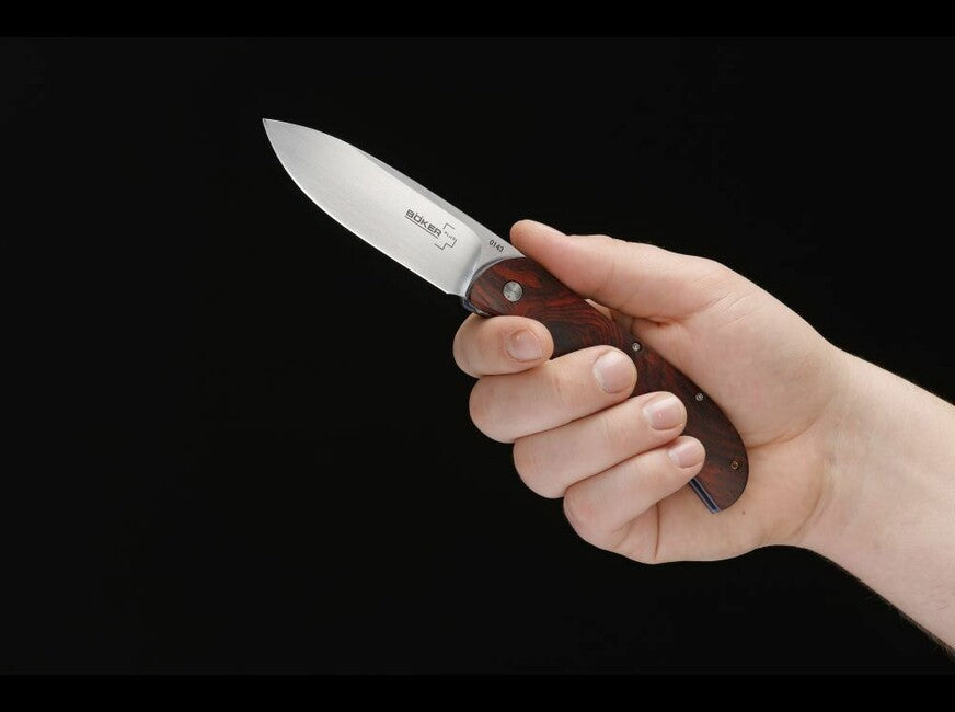 BÖKER® Exskelibur I джобен нож 8,9 см, дърво Cocobolo, титан