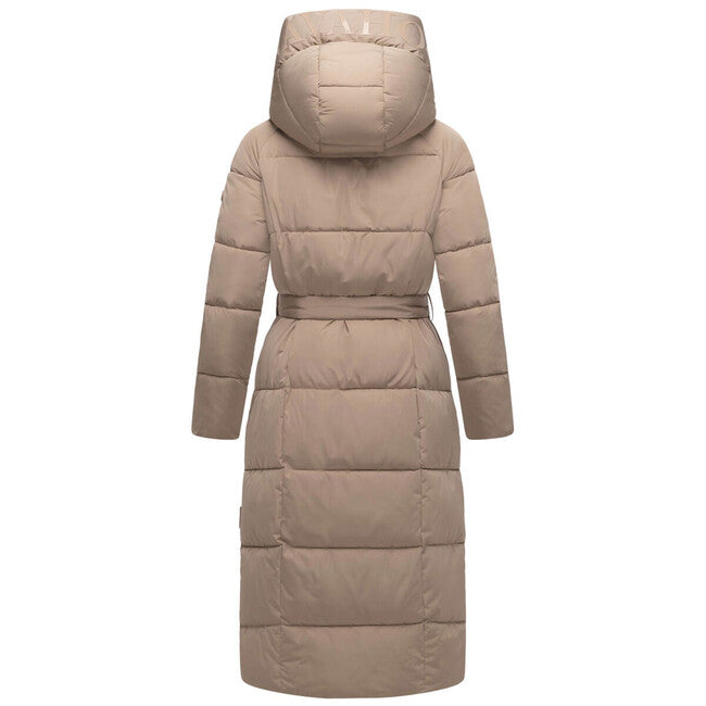 Navahoo EISBLICK Μακρύ Χειμερινό Μπουφάν γυναικείο, taupe grey