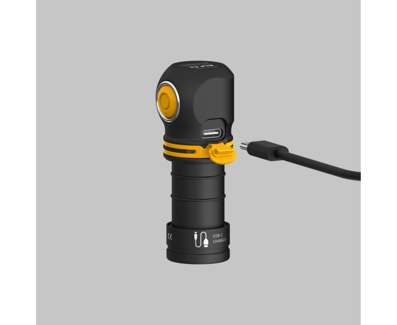 ArmyTek Elf C1 USB-C фенер за глава LED с захранване от акумулатор 930 lm ръчен фенер, топло бял