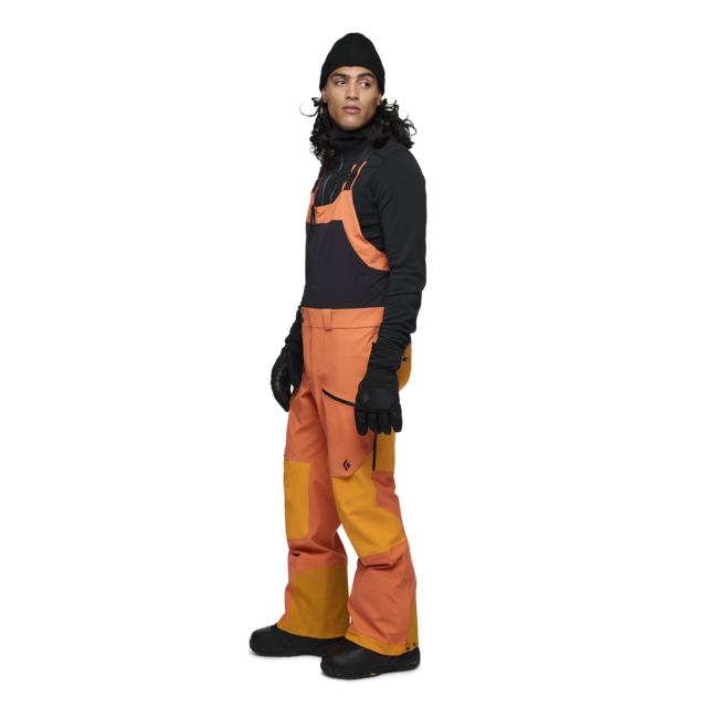 Black Diamond Recon Stretch Pro Bibs панталон мъжки с тракми, bd оранжево-пламък оранжево