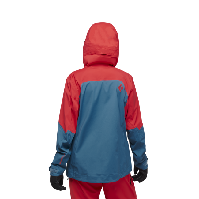 Black Diamond Recon Lt Stretch Shell ски яке дамски, коралово червено-поточно синьо