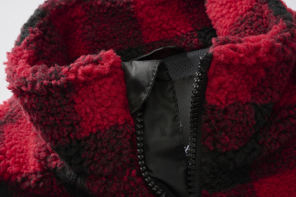Brandit Teddyfleece елек флисов, червен/черен