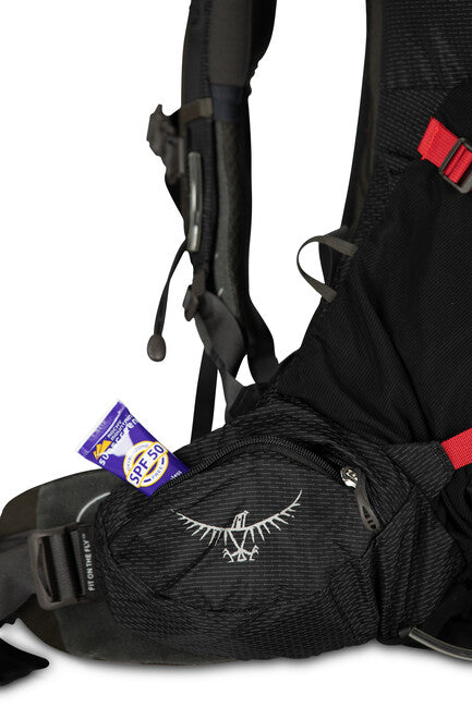 OSPREY AETHER PLUS 100 туристическа раница, черна