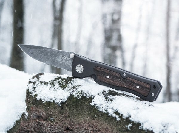 Böker Leopard-Damast II джобен нож 9,6 cm, сив