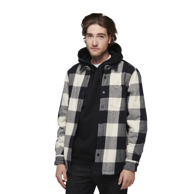 Black Diamond Project Lined Flannel фланелена риза мъжка, черно-офф бяло каре