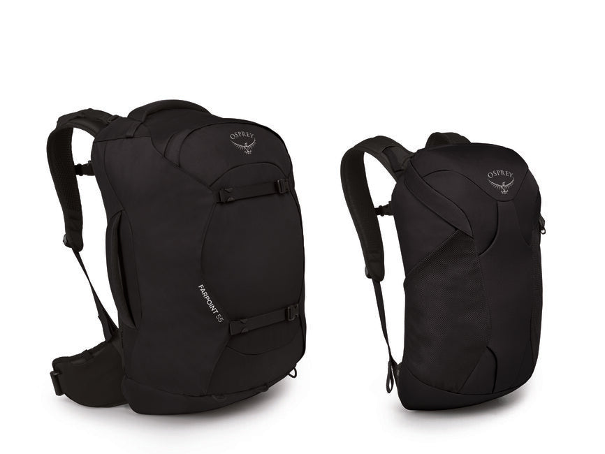 OSPREY FARPOINT 55 пътен раница, черна