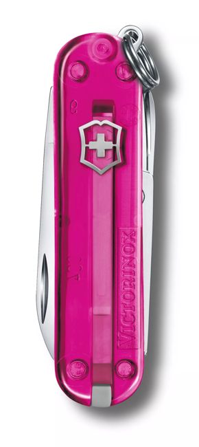 Victorinox Classic SD джобен нож Transparent, розова