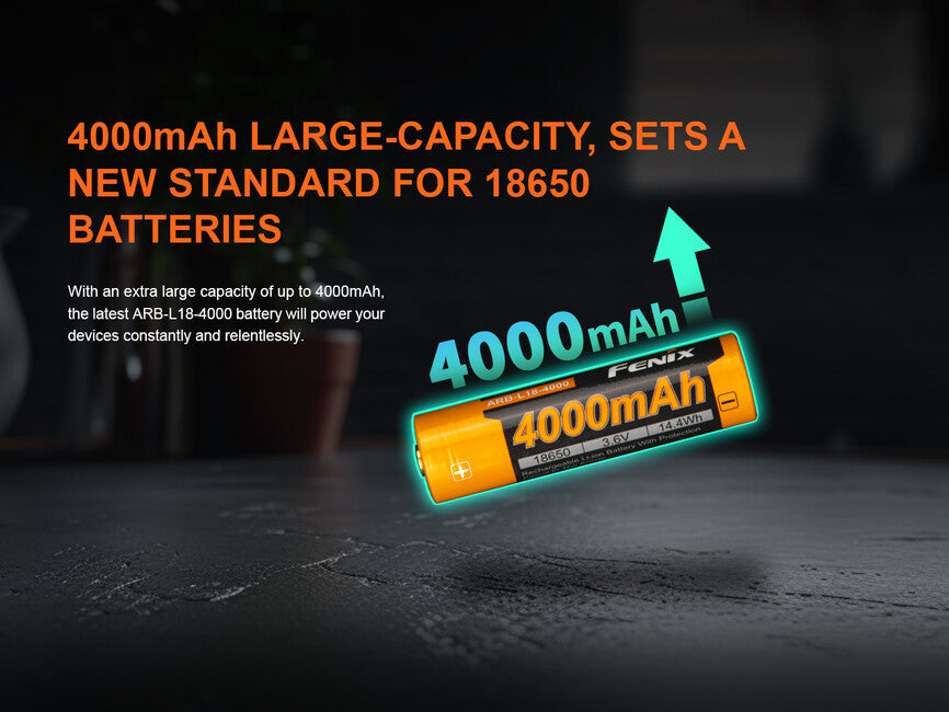 Fenix батерия преносима 18650 4000 mAh (Li-Ion)