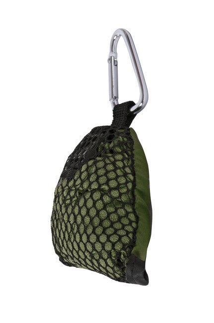 BasicNature Mini Towel ултрамек пътен кърпа от микрофибър, L, маслинена