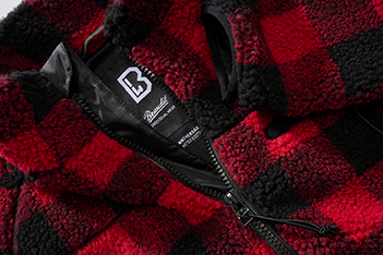 Brandit Teddyfleece яке флисово, червено/черно