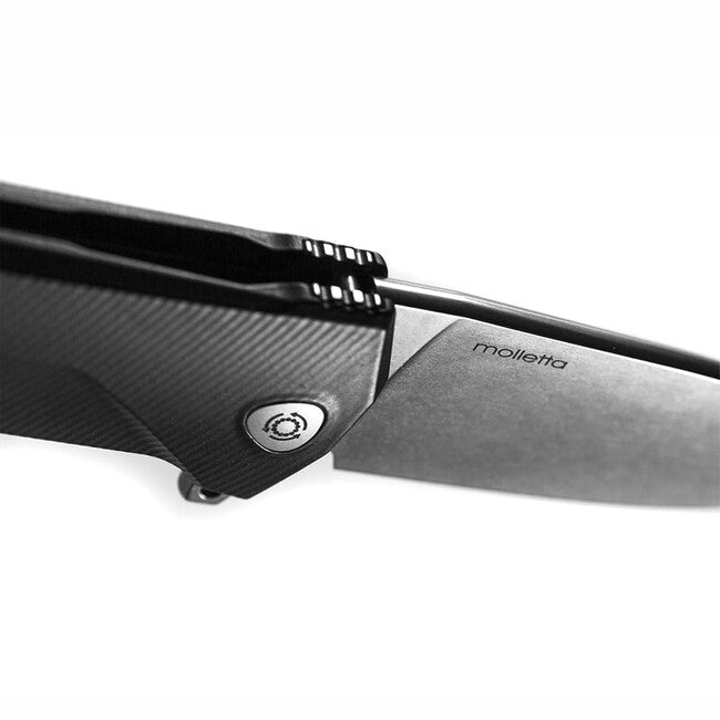 Lionsteel KUR джобен нож със сечиво Sleipner BK, много здрав, черен