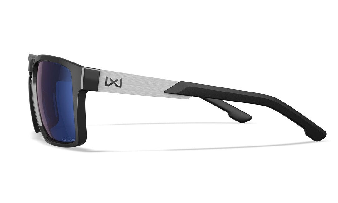 Wiley X Apex слънчеви очила, Captivate Polarized Blue Mirror/ Gloss Black