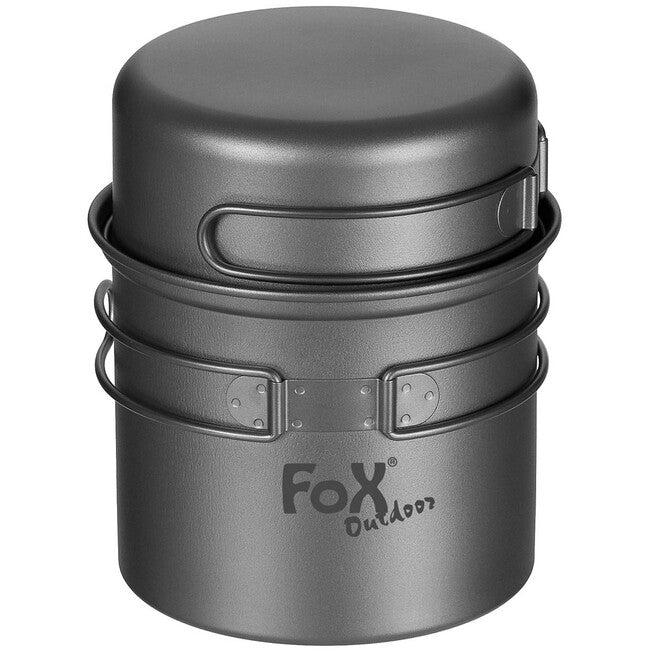 Fox Outdoor готварски комплект, титан
