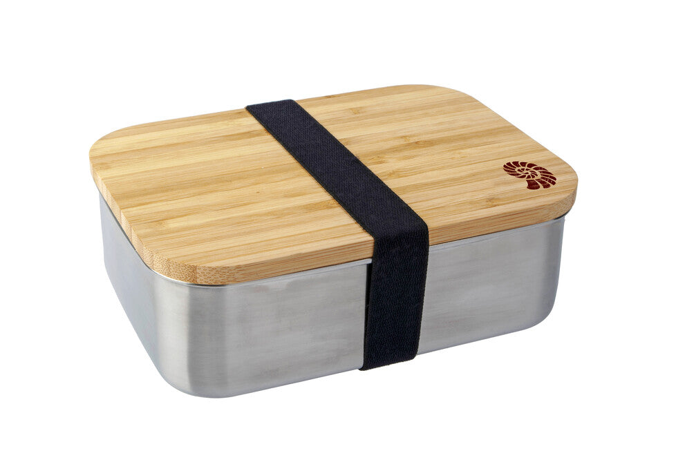 Origin Outdoors Bamboo обеден кутия от неръждаема стомана 1,2 л