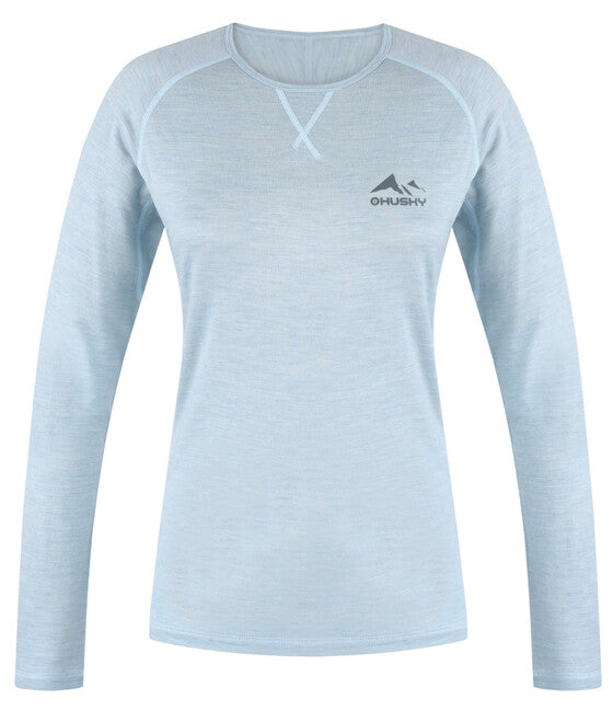 HUSKY Merino термо тениска Merow дл, избелял ментово
