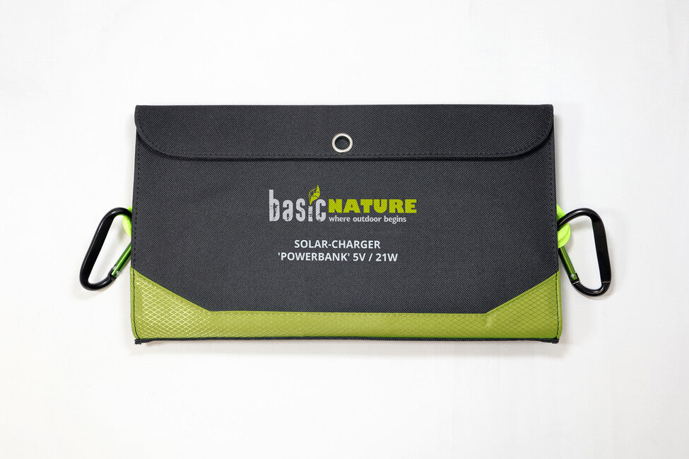 BasicNature Соларна зарядна станция Powerbank 5V / 21W