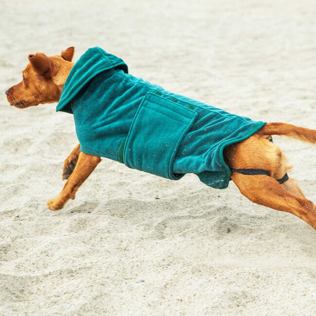 Mountain Paws Dog Robes халат за кучета средни, зелен