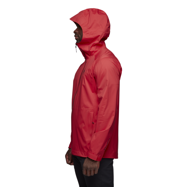Black Diamond Stormline Stretch Rain Shell непромокаемо яке мъжко, карминено