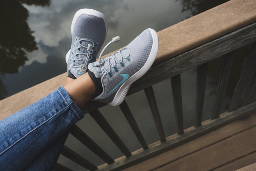 Lock Laces шнура за обувки, кул сиво