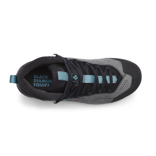 Black Diamond Mission Mid кожени обувки Дамски Waterproof Approach, стомана сив-крайбережен син