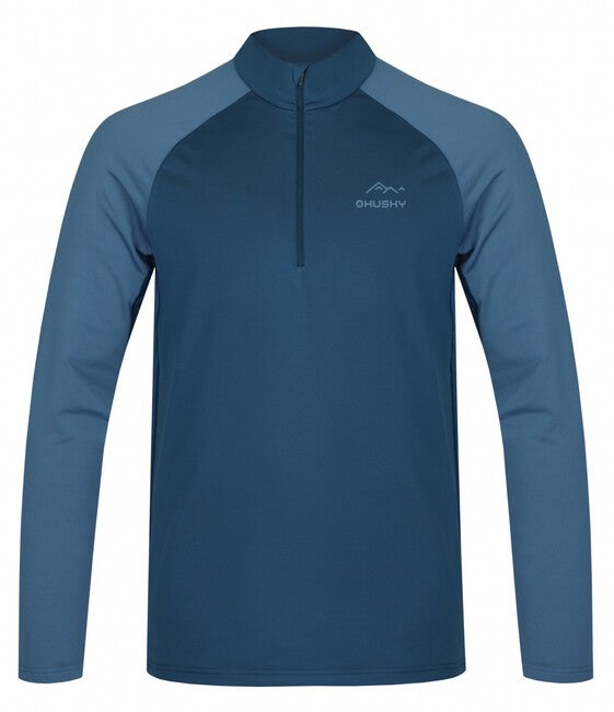 HUSKY Tromi Zip термално тениска мъжки с цип M, синя