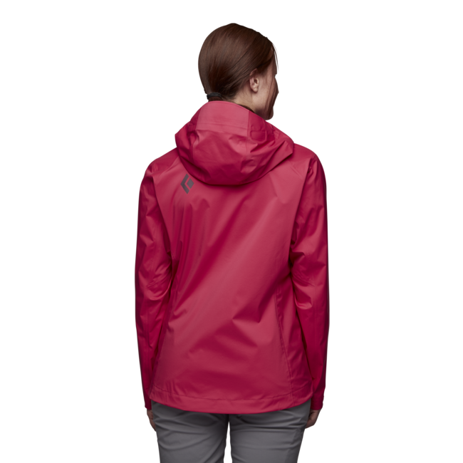 Black Diamond Stormline Stretch Rain Shell непромокаемо яке дамско, pomegranate