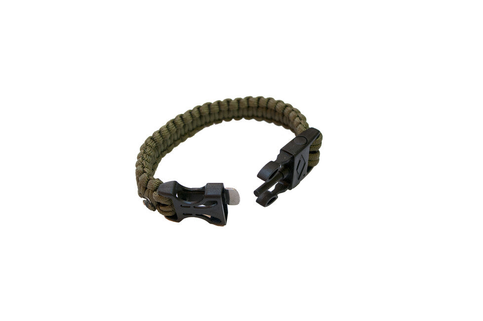 Origin Outdoors Paracord Bracelet гривна за оцеляване със сигнална píšťalka и огнива стомана