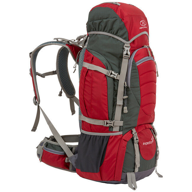 Highlander Expedition 65 L експедиционна раница, червена