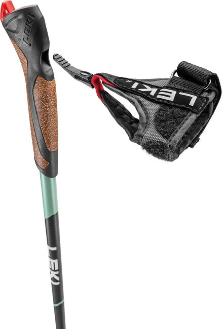 LEKI Smart Response Nordic Walking палици, тъмно антрацит-димно зелено-бяло