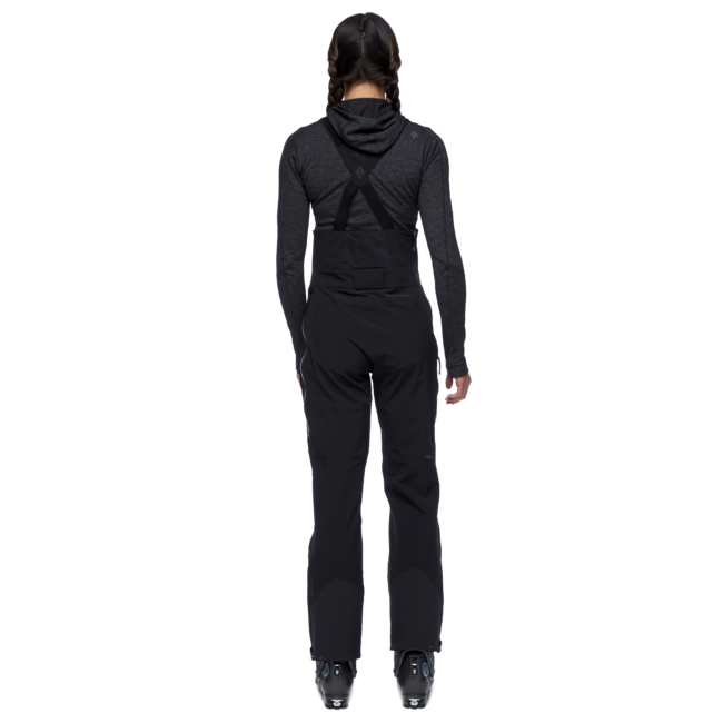 Black Diamond Recon Stretch Bibs панталон дамски с тракми, черна